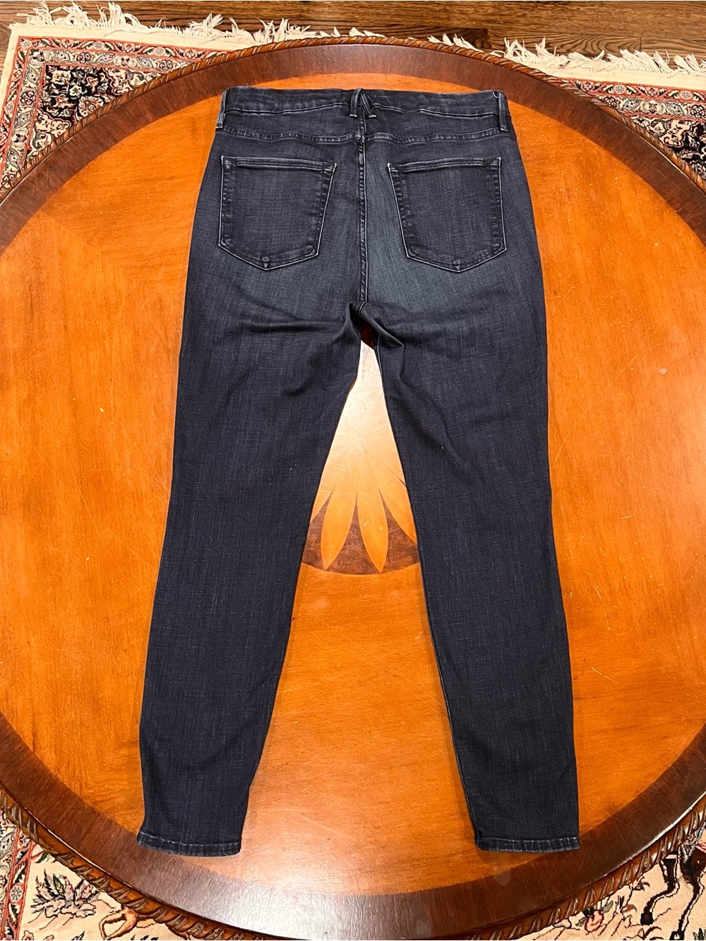 Good American Good Waist Super High Rise Skinny Jeans Medium Blue Wash 16 - Picture 5 of 16